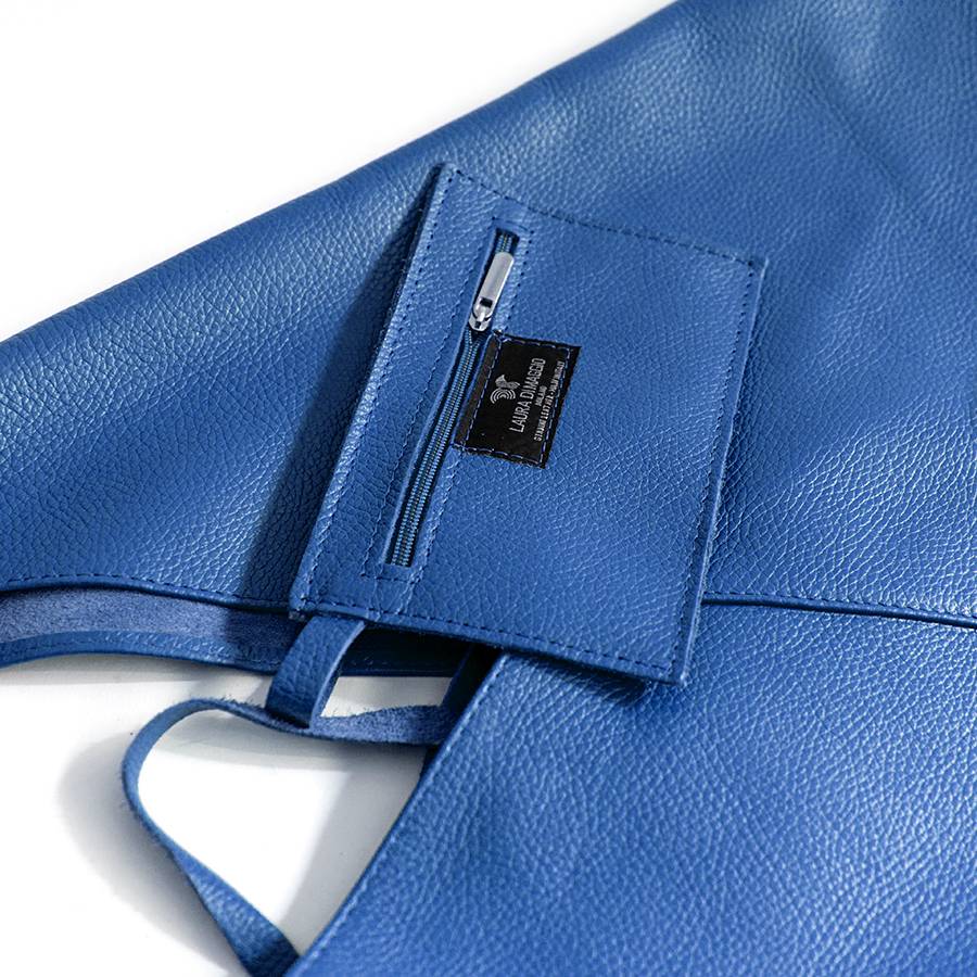 Laura Di Maggio LINA – Maxi sacca in pelle blu Convenienza