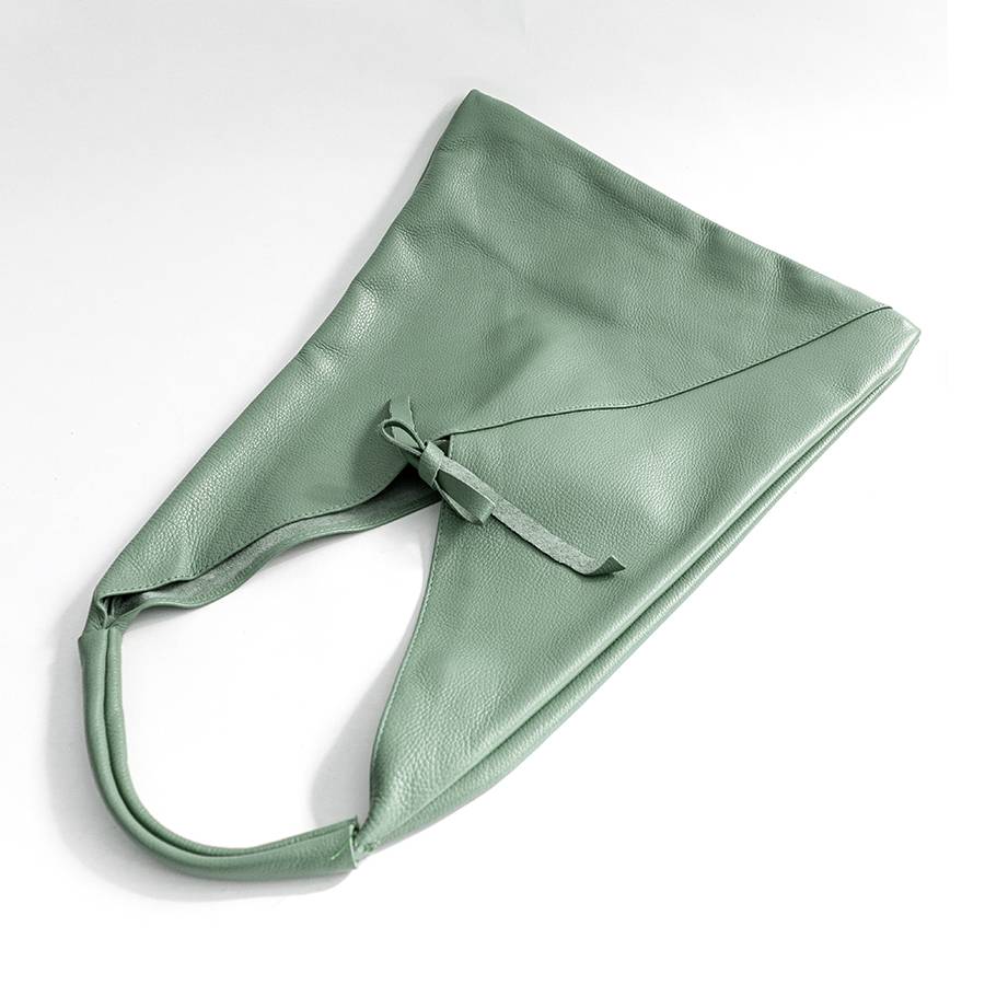 Laura Di Maggio LINA – Maxi sacca in pelle menta Presa