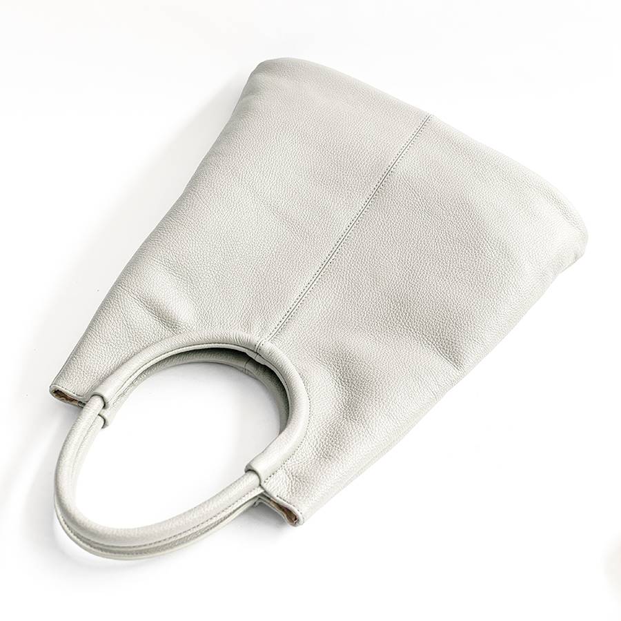 Laura Di Maggio INDIA – Maxi borsa con manico tondo in pelle latte Online