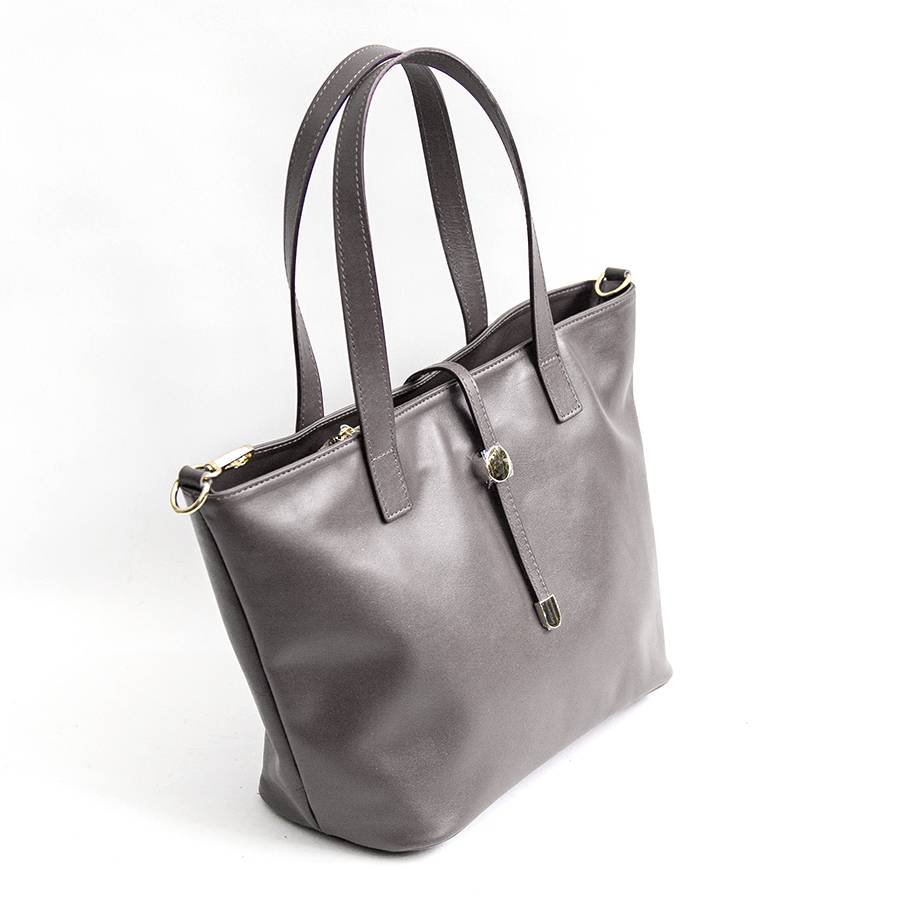 Laura Di Maggio LADY – shopping in pelle soft acacia Vendita Calda