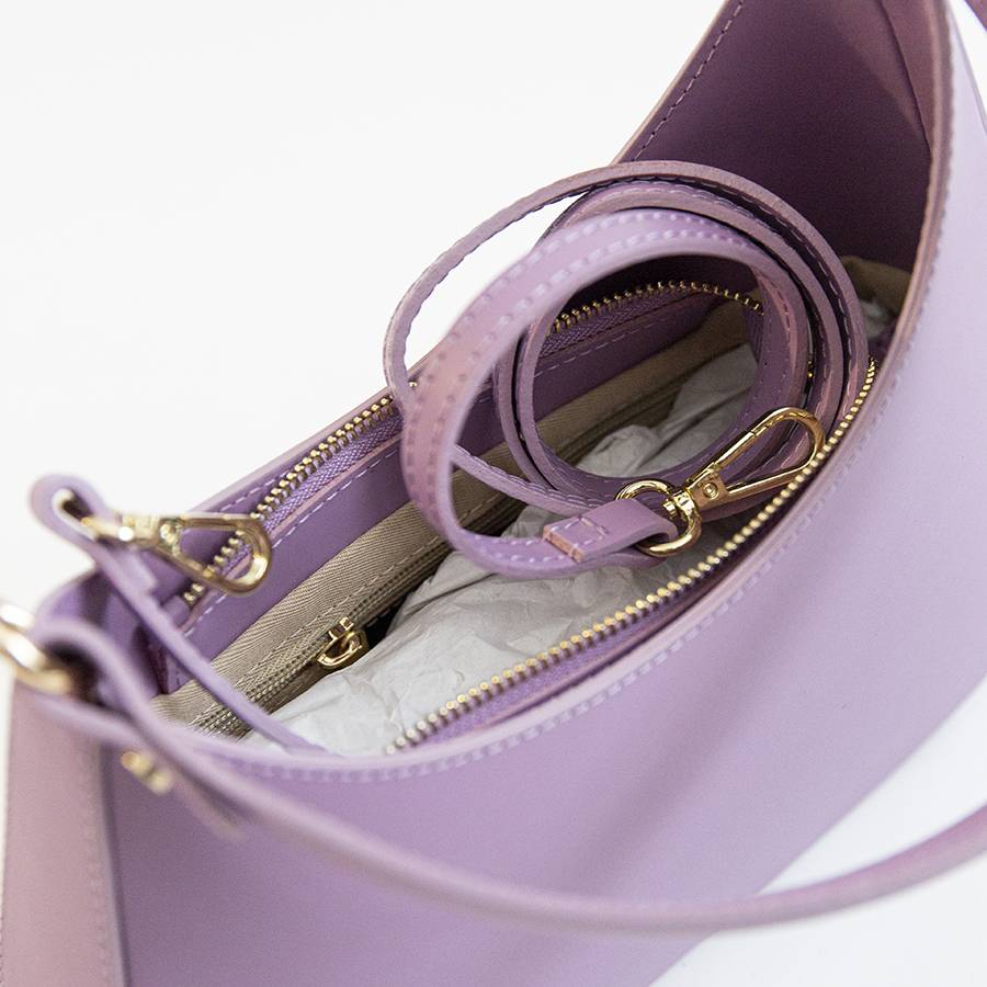 Laura Di Maggio EDI – borsa Hobo in pelle elegant malva 2025