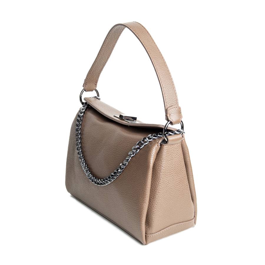 Laura Di Maggio LOLA – borsa in pelle dollaro cioccolato Convenienza