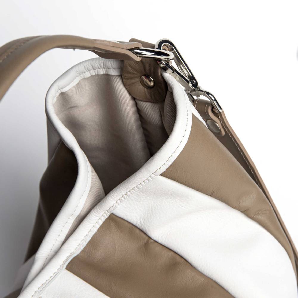 Laura Di Maggio TESSA SMALL – Sacca in pelle nappa trapuntata taupe Negozio