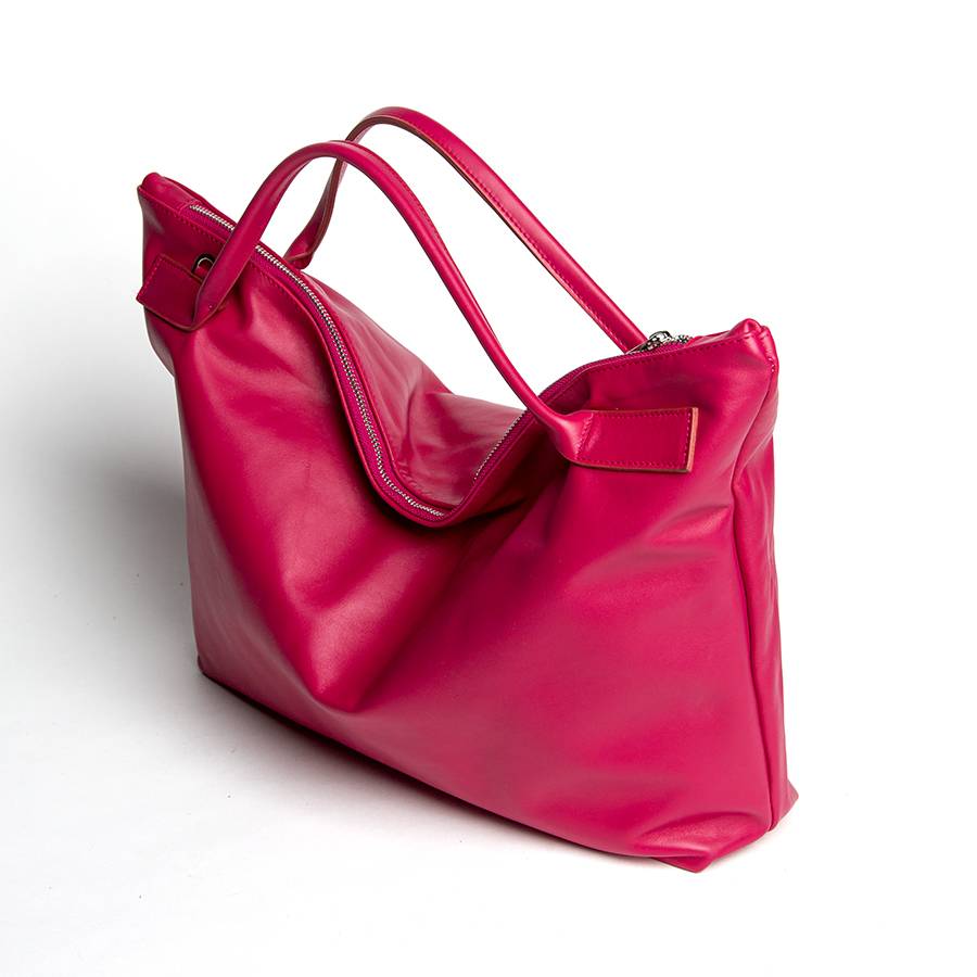 Laura Di Maggio JILLI – Maxi bag in pelle nappa azalea 2025