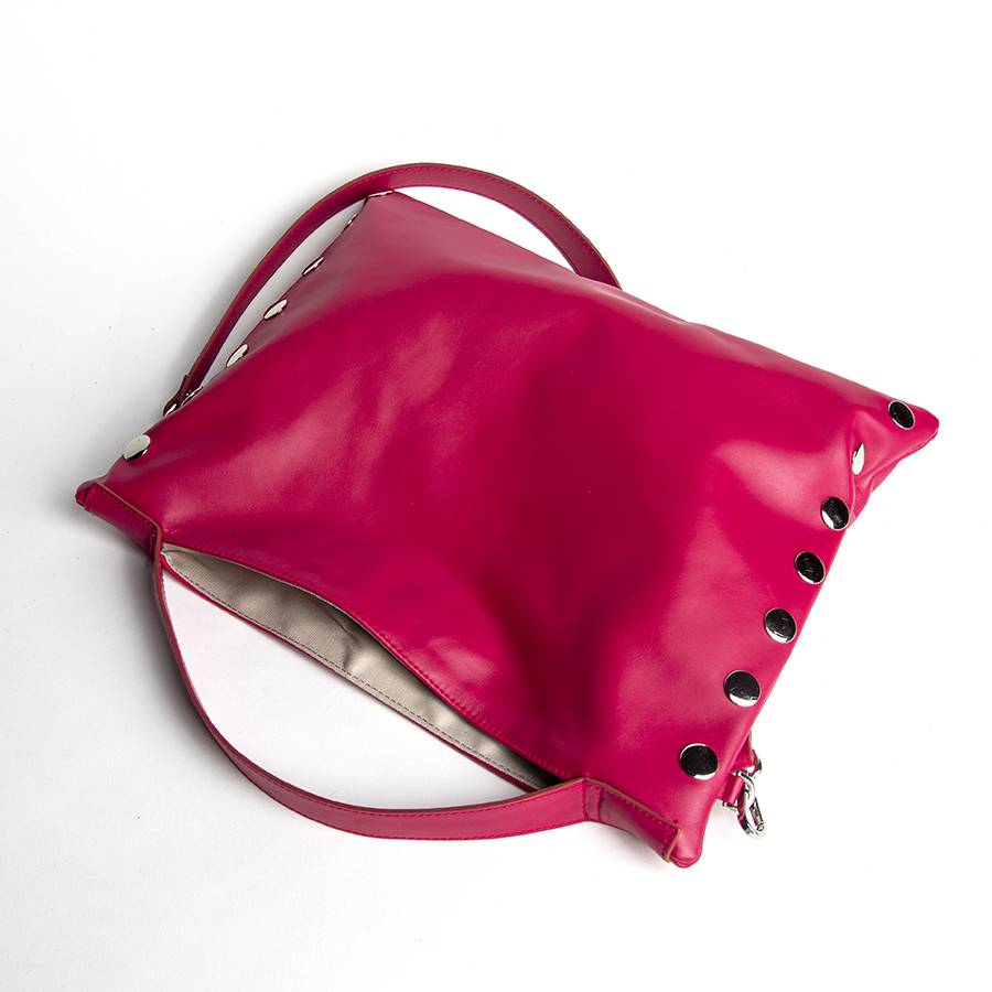 Laura Di Maggio JILLIAN MEDIUM – Borsa in pelle nappa azalea Italy