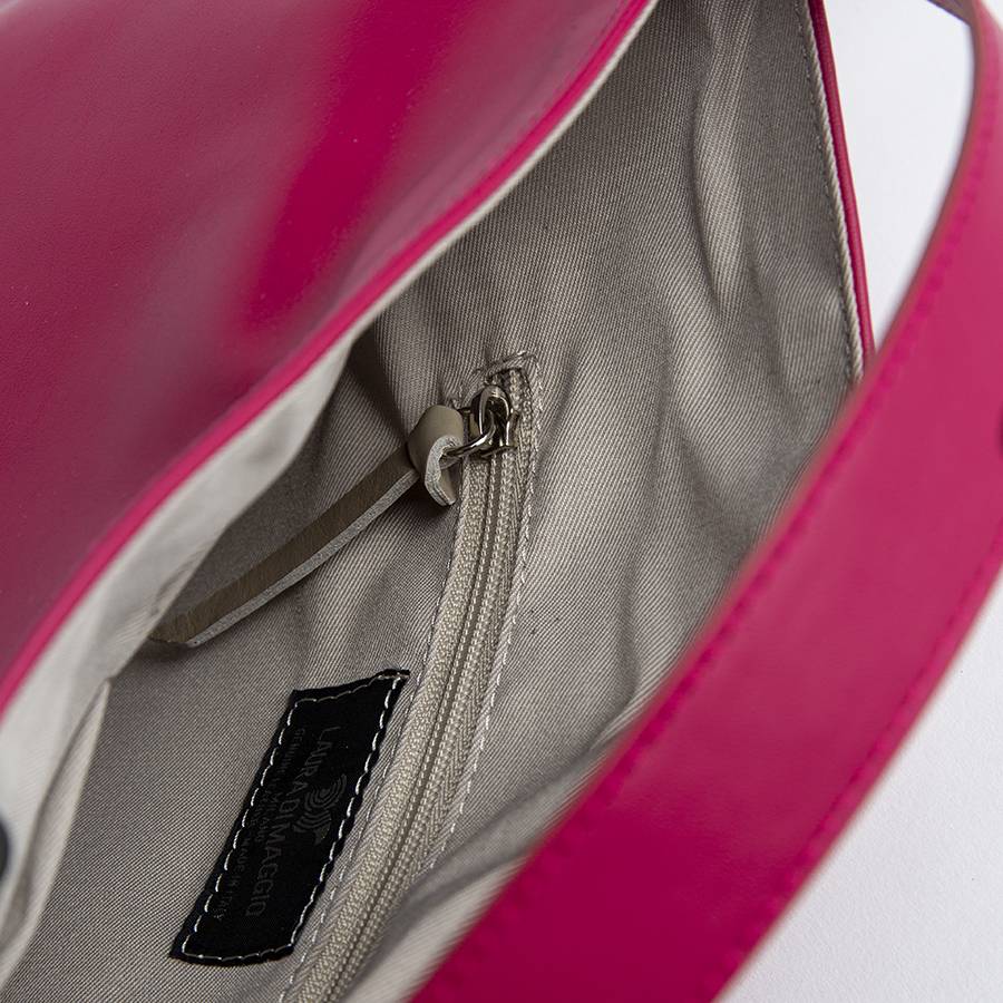Laura Di Maggio JILLIAN MEDIUM – Borsa in pelle nappa azalea Italy