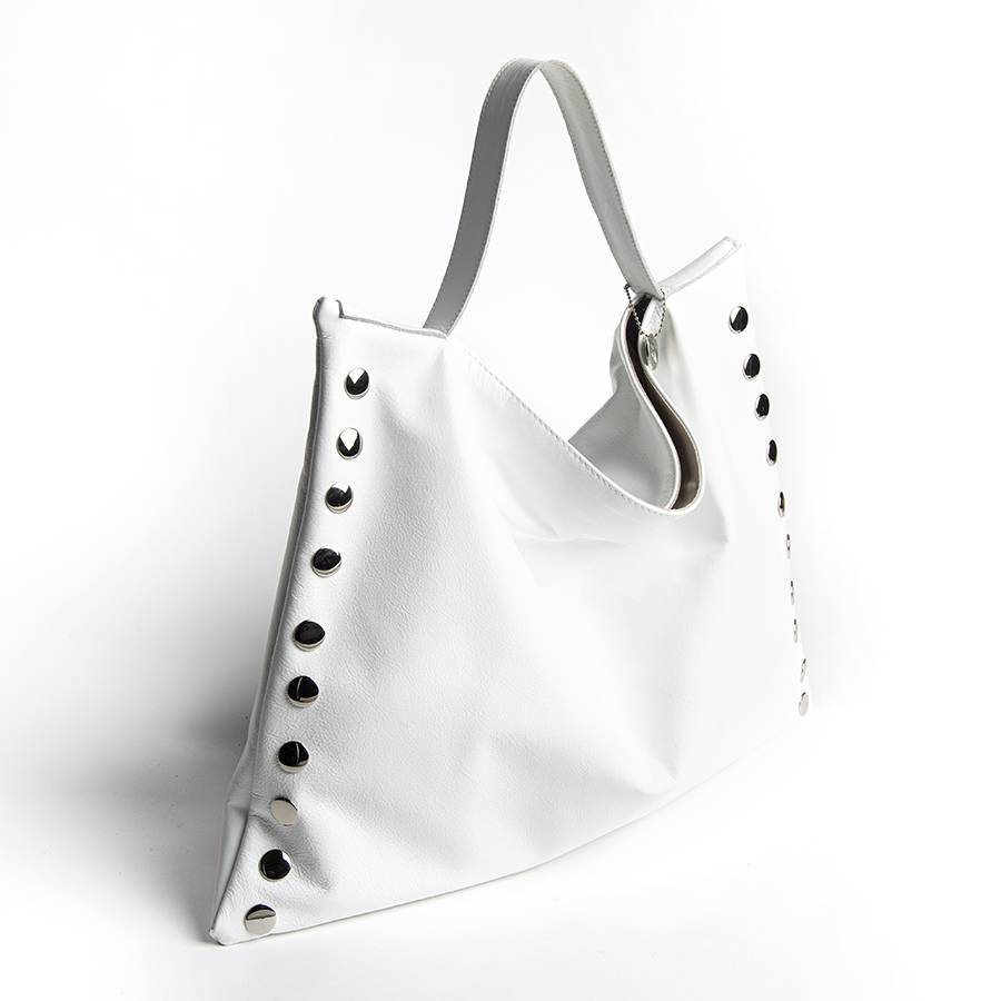 Laura Di Maggio JILLIAN BIG – Maxi borsa in pelle nappa bianca 2025