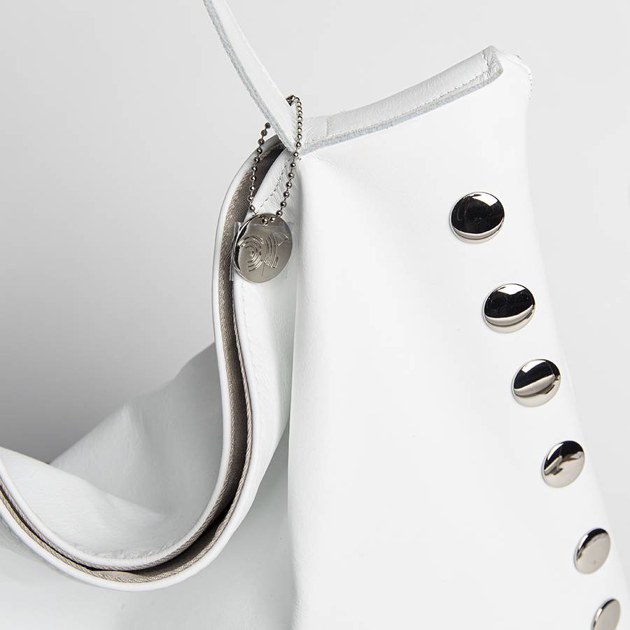 Laura Di Maggio JILLIAN BIG – Maxi borsa in pelle nappa bianca 2025