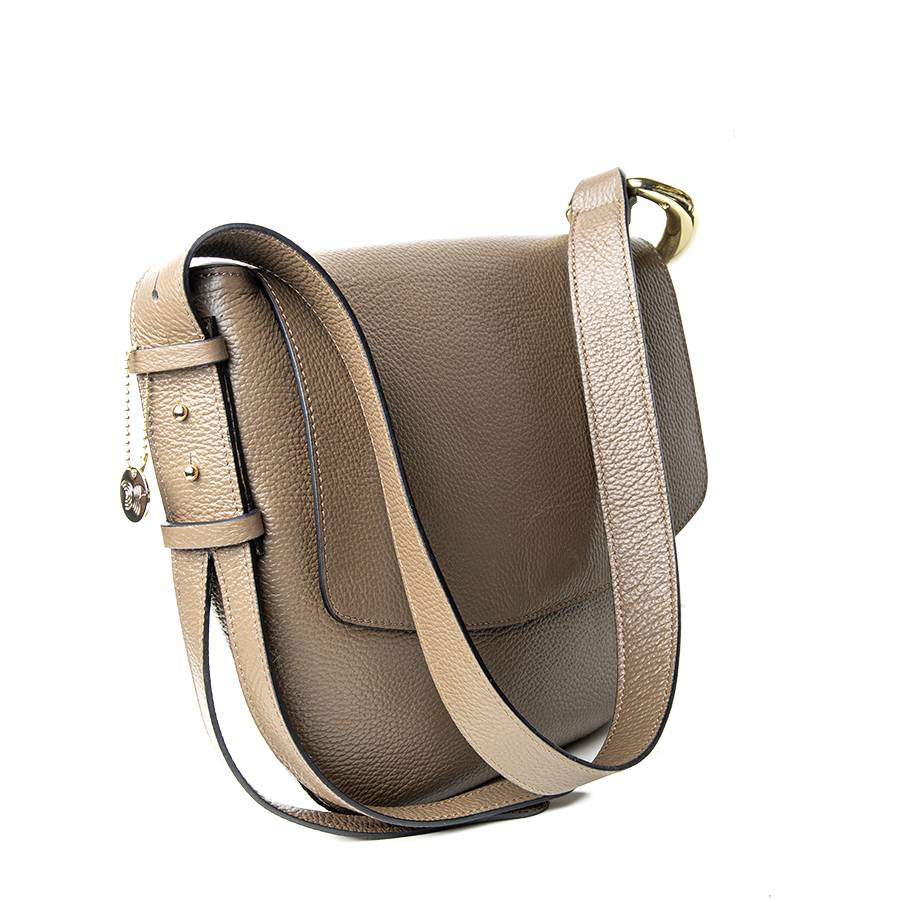 Laura Di Maggio ZELDA – borsa a spalla in pelle taupe Spedizione Gratuita