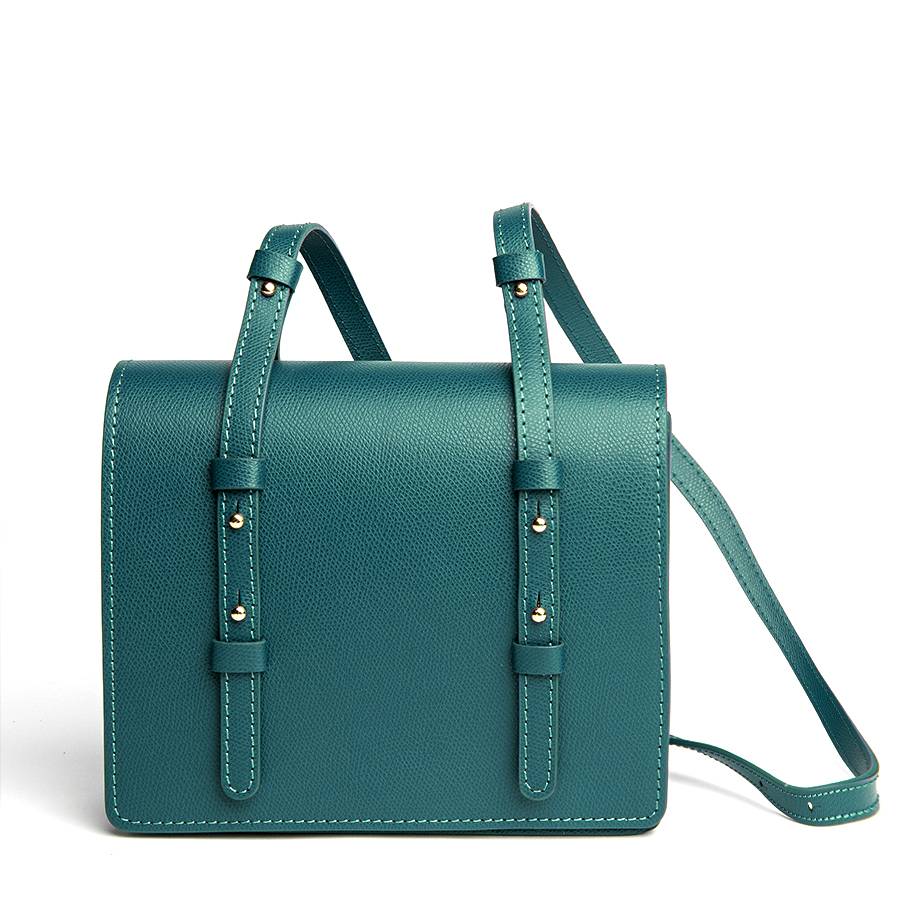 Laura Di Maggio LEA – Postina in pelle saffiano petrolio