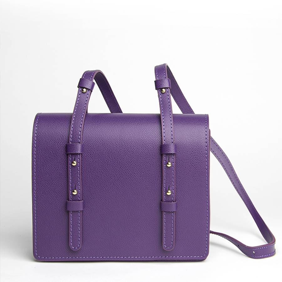 Laura Di Maggio LEA – Postina in pelle saffiano viola