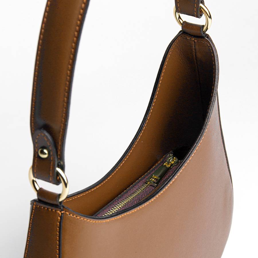 Laura Di Maggio EDI – borsa Hobo in pelle elegant cuoio Convenienza