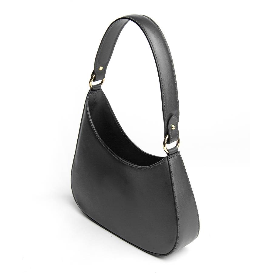 Laura Di Maggio EDI – borsa Hobo in pelle elegant nero Sconto di tempo limitato