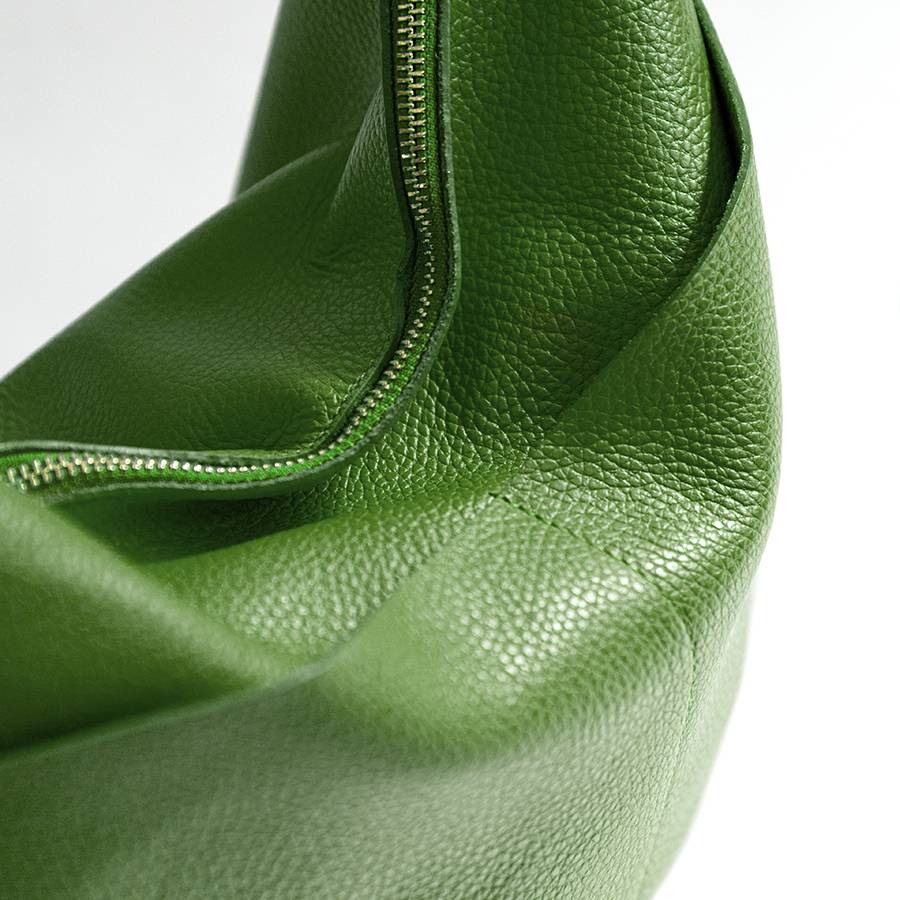 Laura Di Maggio LOREN – Sacca con tasche in pelle verde aloe Offerta