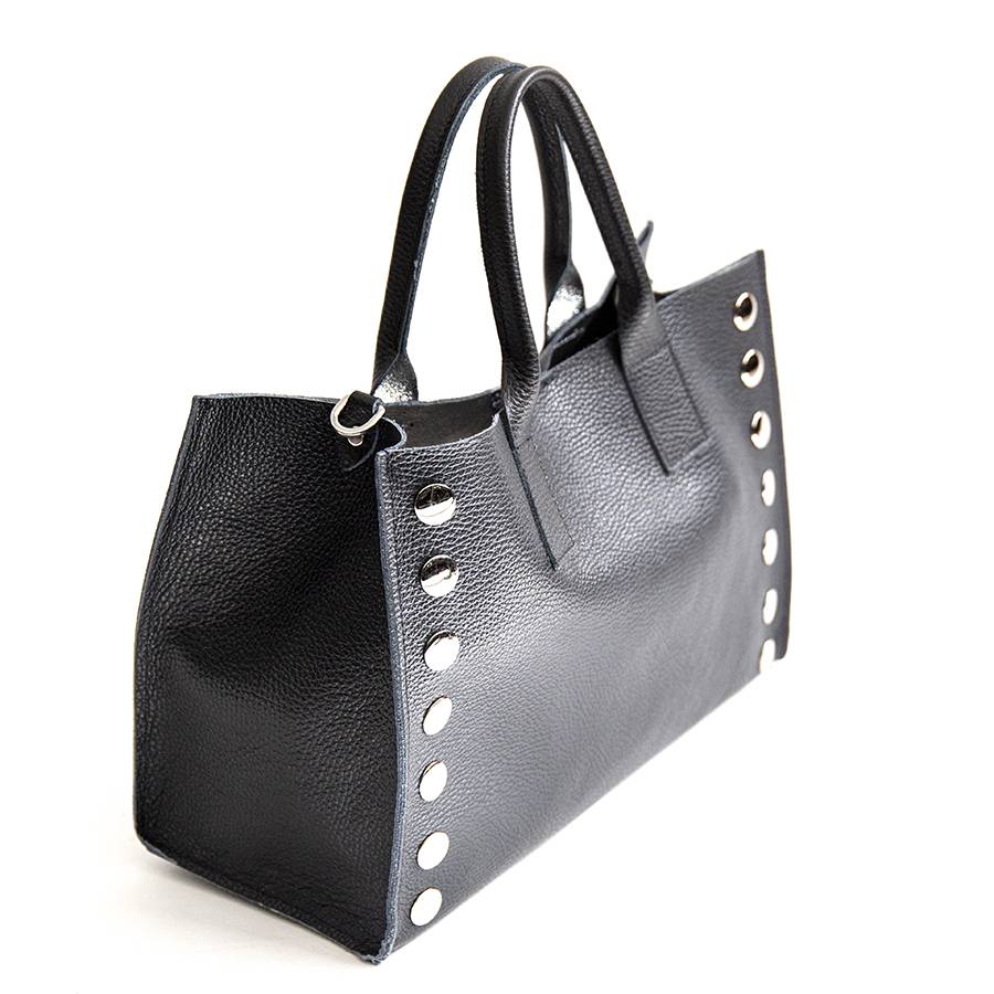 Laura Di Maggio SAM BIG – Shopping con borchie in pelle nera Online