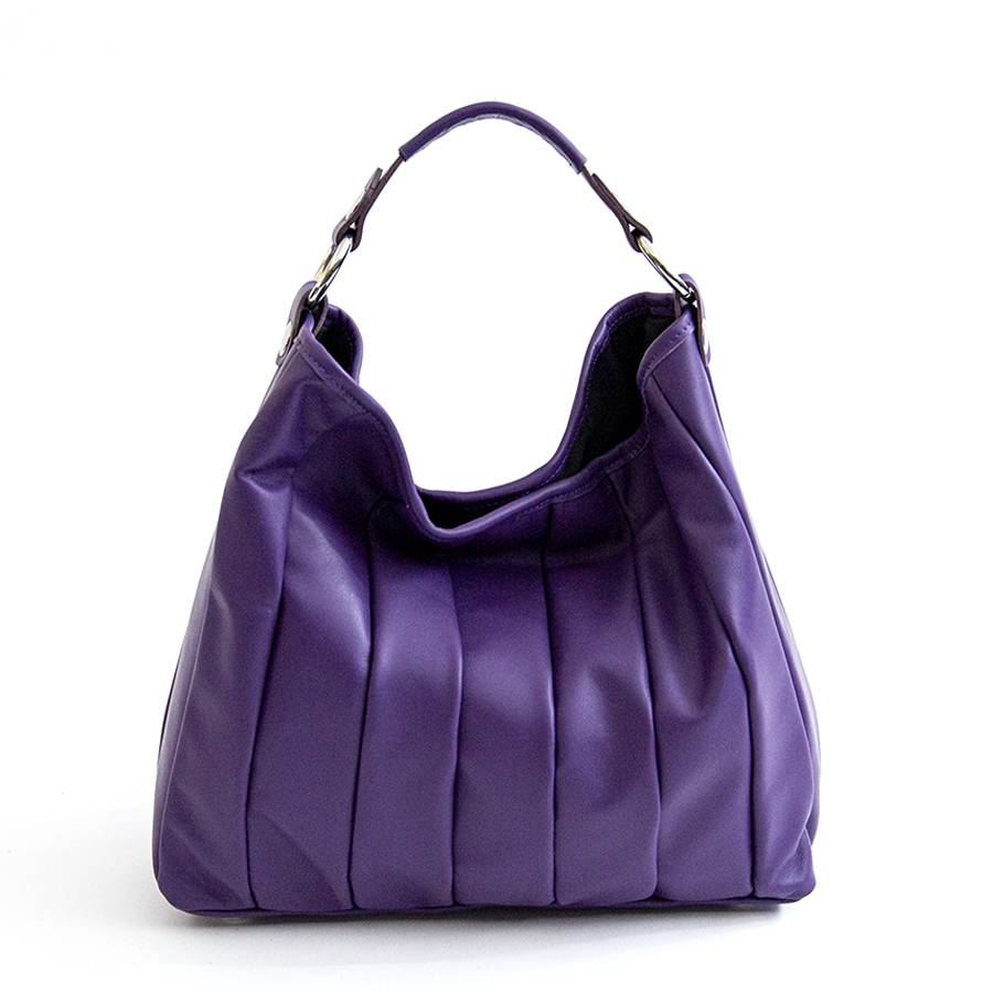Laura Di Maggio TESSA SMALL – Sacca in pelle nappa trapuntata viola