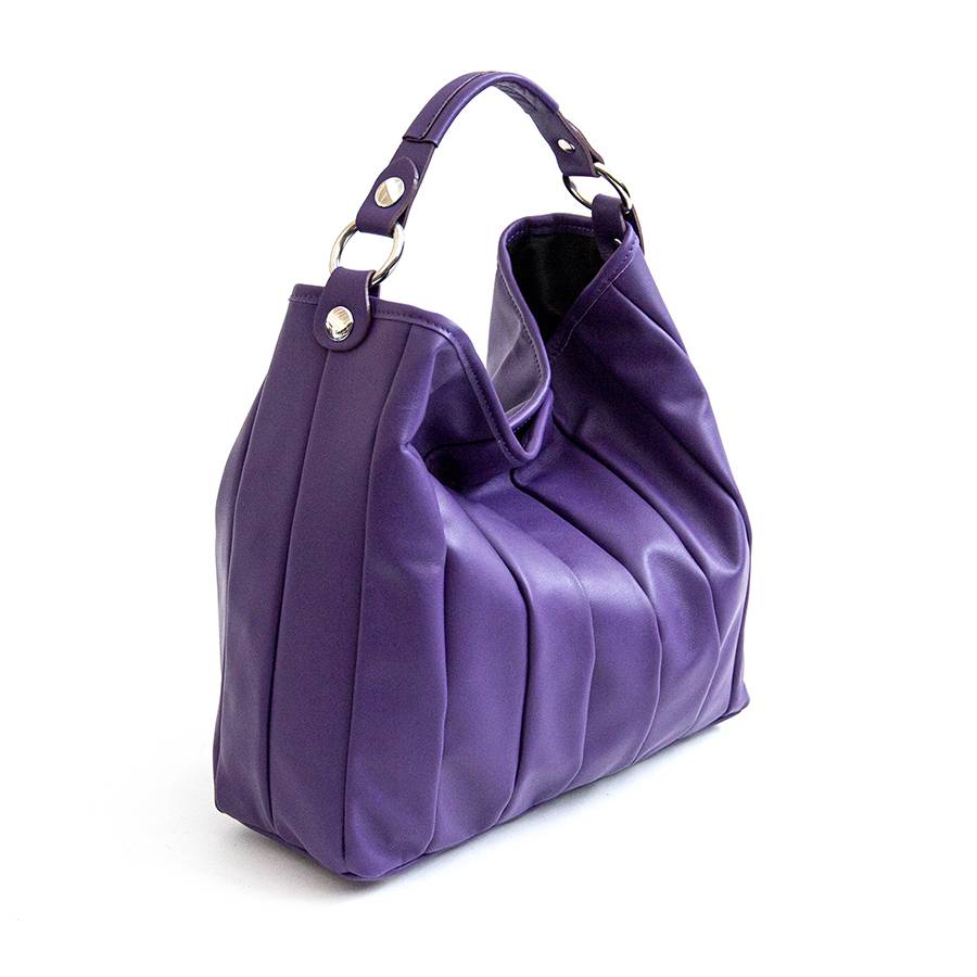 Laura Di Maggio TESSA SMALL – Sacca in pelle nappa trapuntata viola Vendite Flash