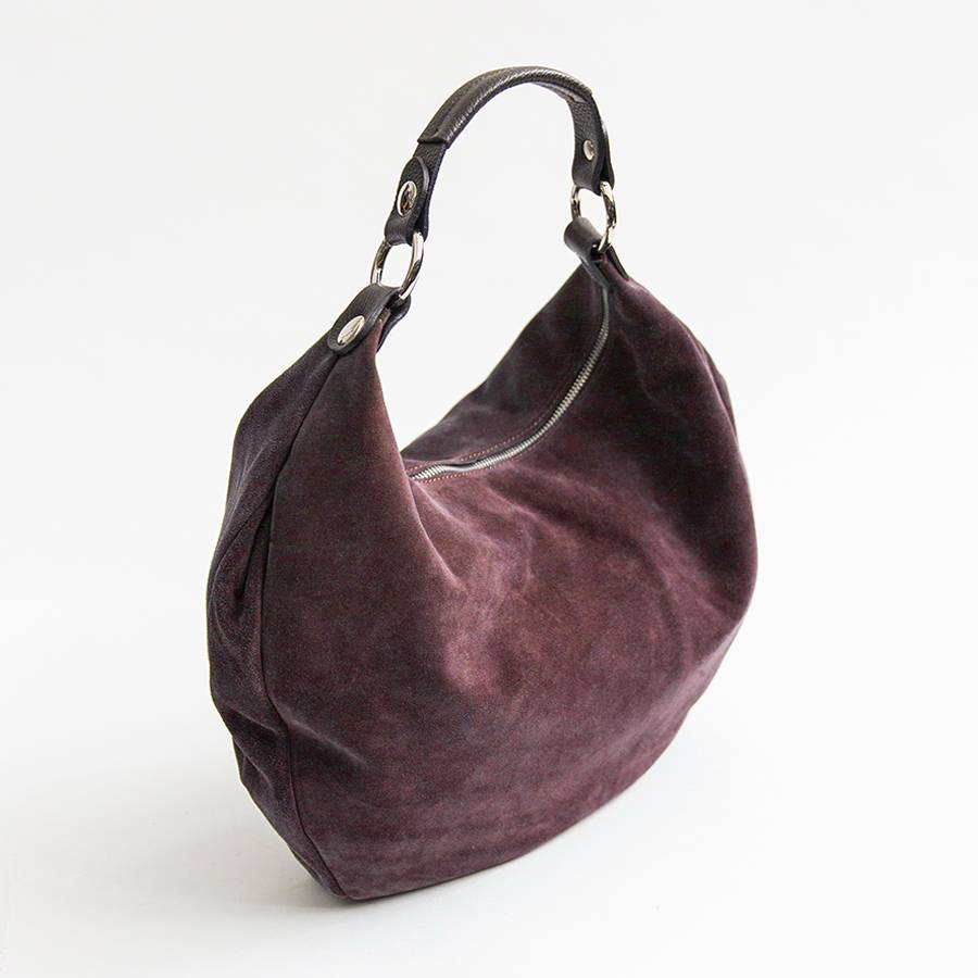 Laura Di Maggio NATALIE – Sacca in camoscio vinaccia Online Outlet