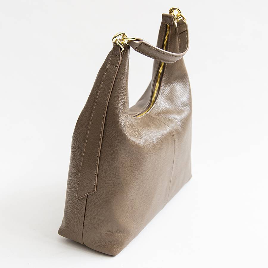 Laura Di Maggio SIDNEY – Sacca in pelle taupe Vendita