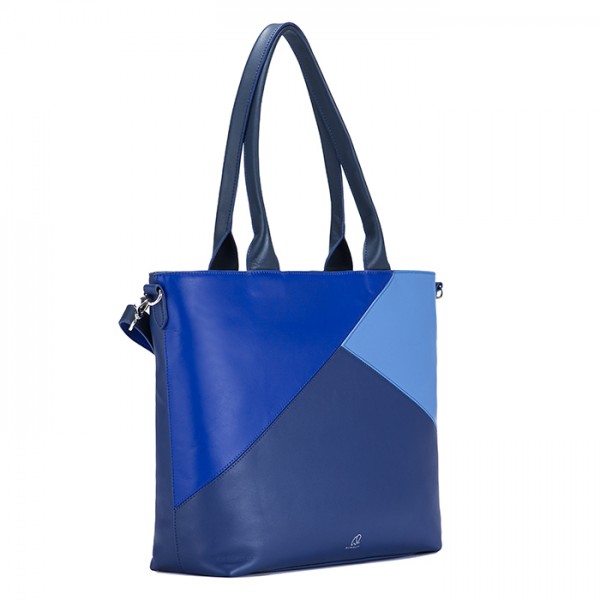 Mywalit Borsa Shopper Carrara Blu Spedizione Gratuita