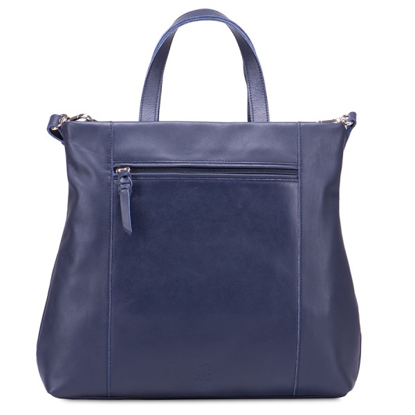 Mywalit Borsa Shopper Laguna in pelle e camoscio Blu Qualità Garantita
