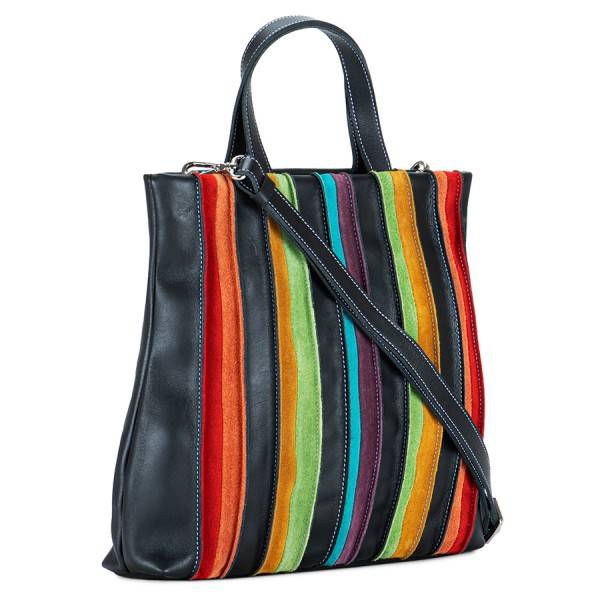 Mywalit Borsa Shopper Laguna in pelle e camoscio Nero Acquista Ora