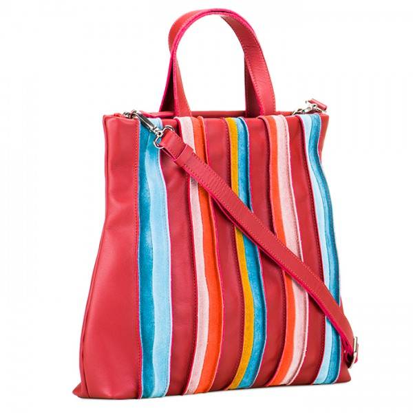Mywalit Borsa Shopper Laguna in pelle e camoscio Vesuvio Consegna Veloce