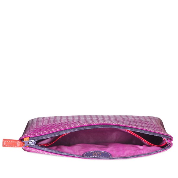 Mywalit Make-Up Case Grande Linea Embossed Nappa Sangria Multi Presa