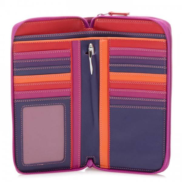 Mywalit Portafoglio con doppia zip grande Sangria Multi Novità