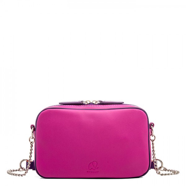 Mywalit Borsa a Tracolla in Pelle Piccola Sangria Multi Outlet