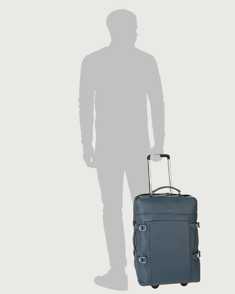 Orciani Trolley Micron due ruote in pelle Vendita Calda