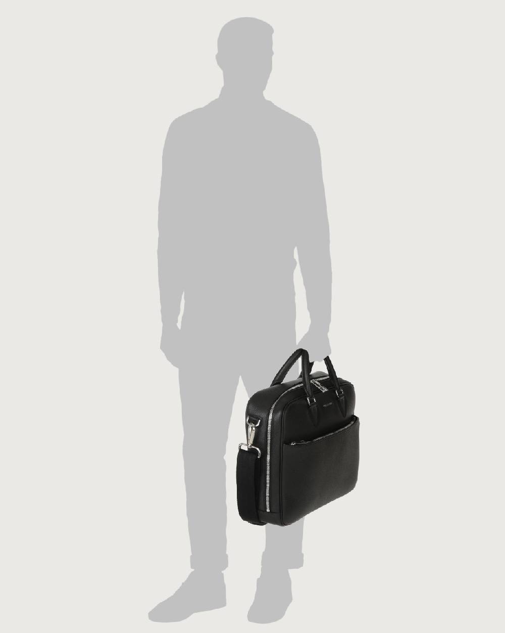 Orciani Borsa a mano Business slim Timeless in pelle palmellata Sconto