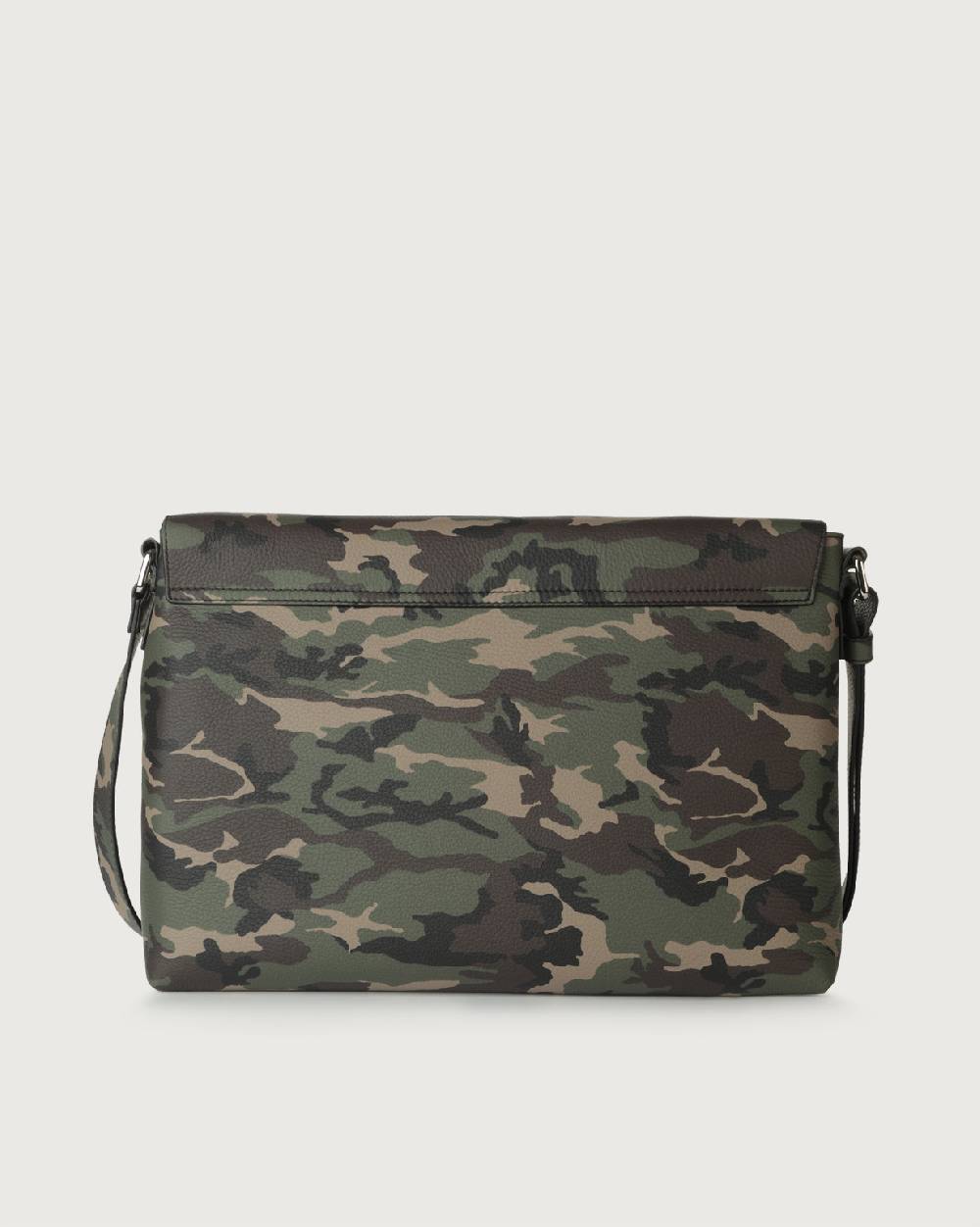 Orciani Borsa messenger Camouflage in pelle In Saldo