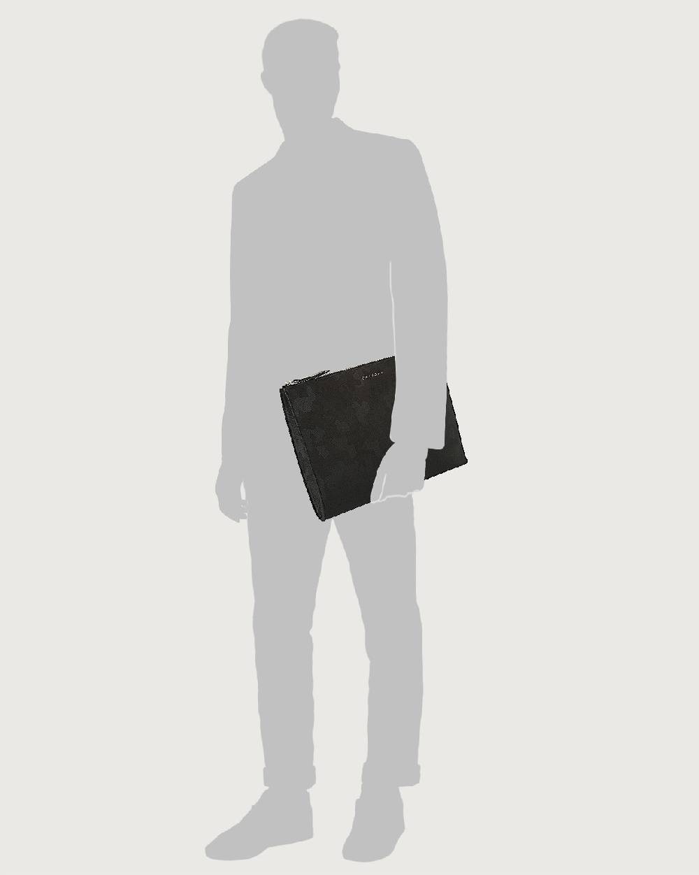 Orciani Pochette slim Skyline in pelle Nuova