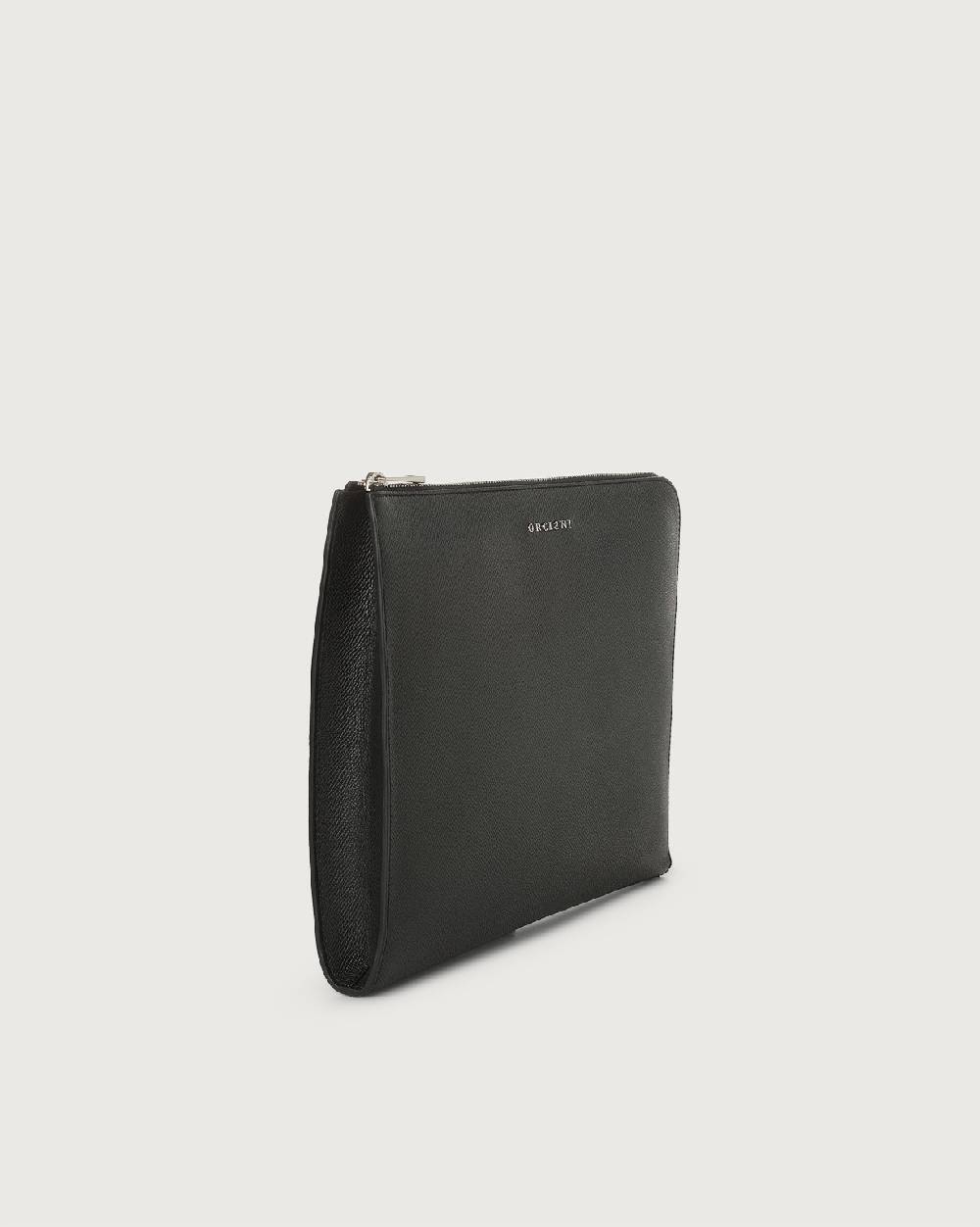 Orciani Pochette slim Timeless in pelle palmellata Moda