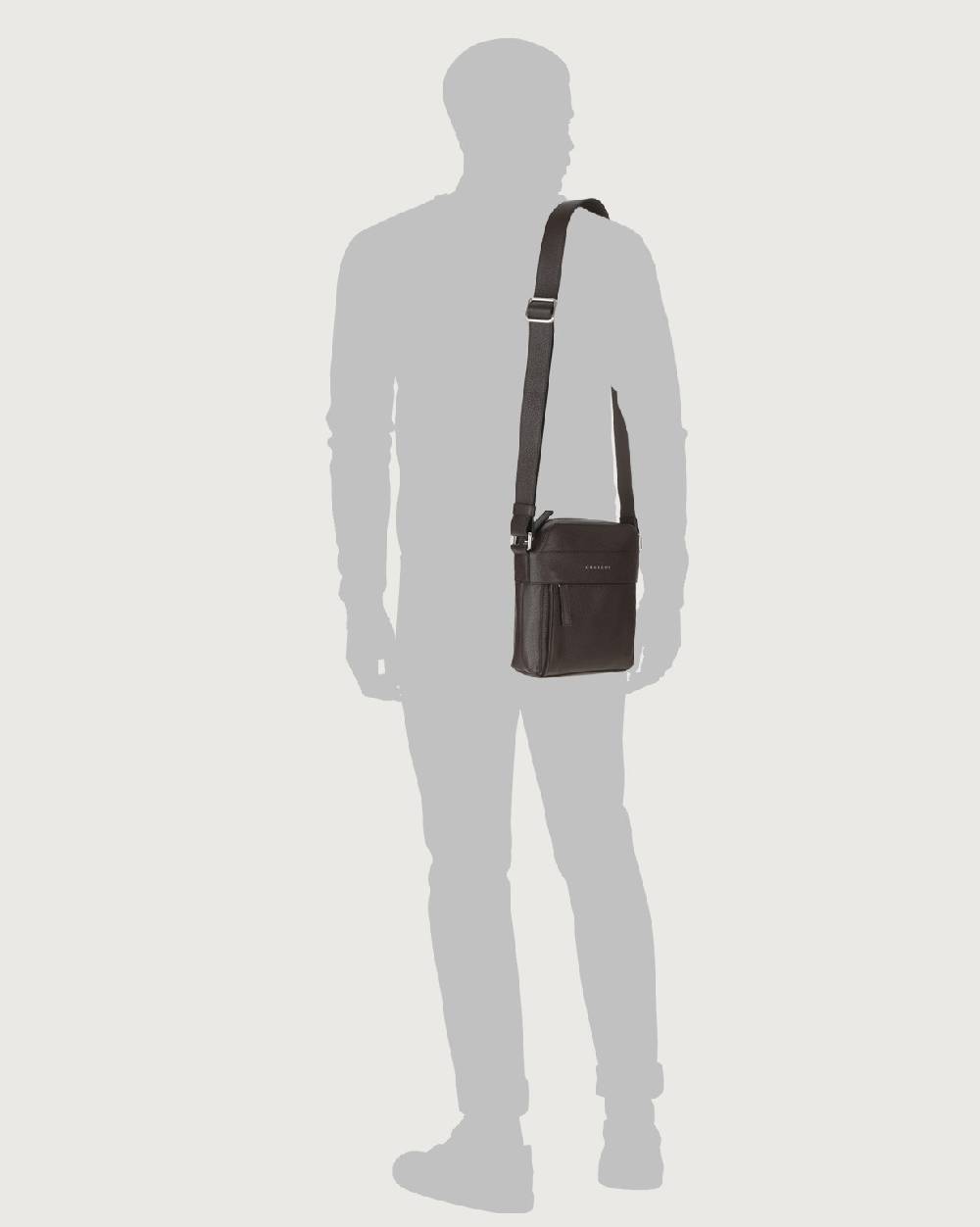 Orciani Borsa messenger piccola Micron in pelle 2025
