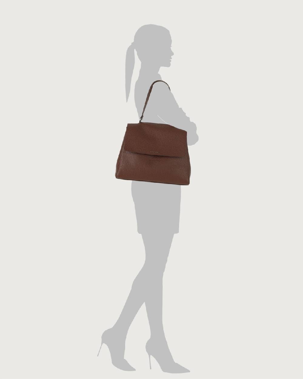 Orciani Borsa a spalla grande Sveva Soft in pelle con tracolla I Più Venduti