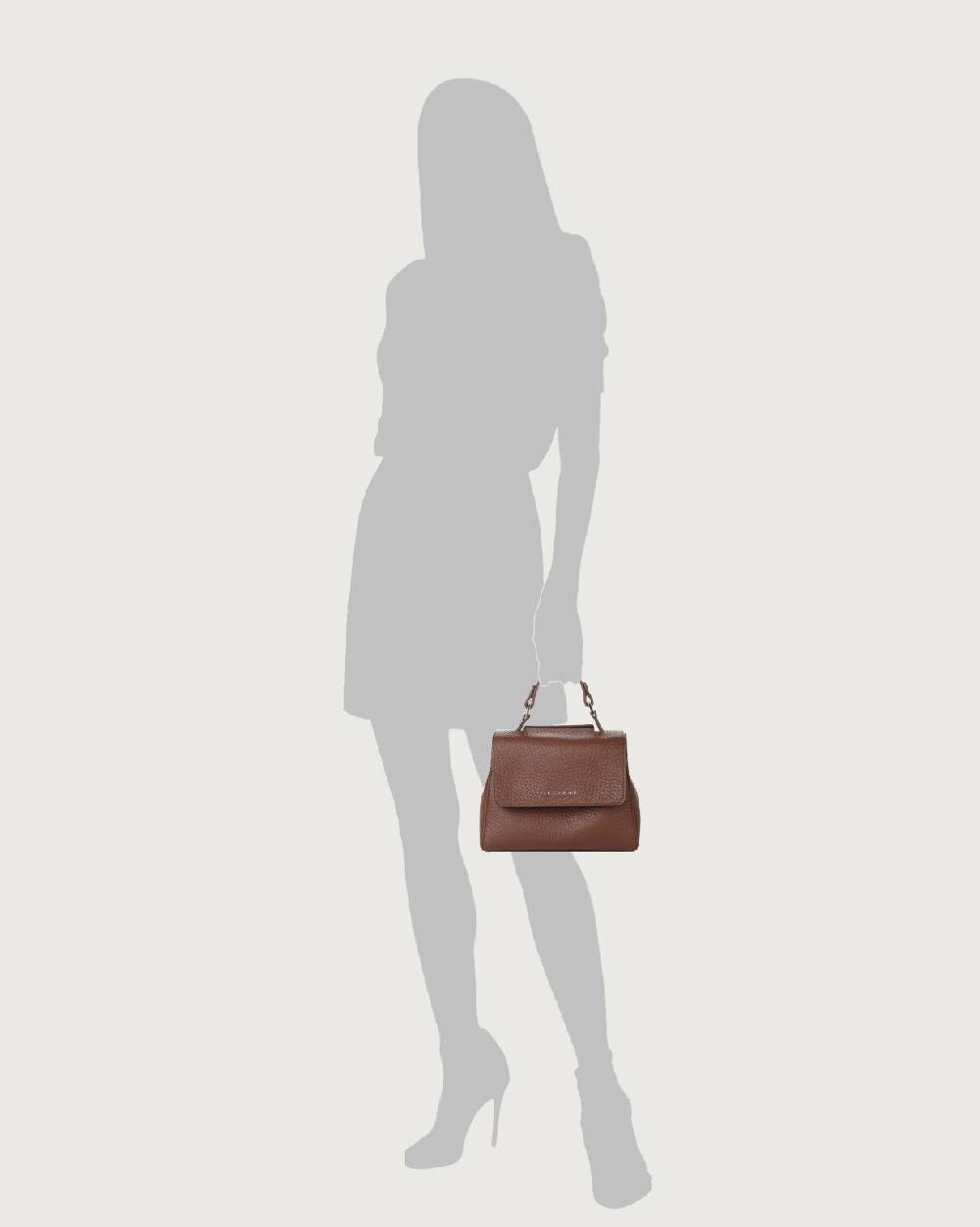 Orciani Borsa Sveva Soft Mini a mano in pelle con tracolla In Saldo