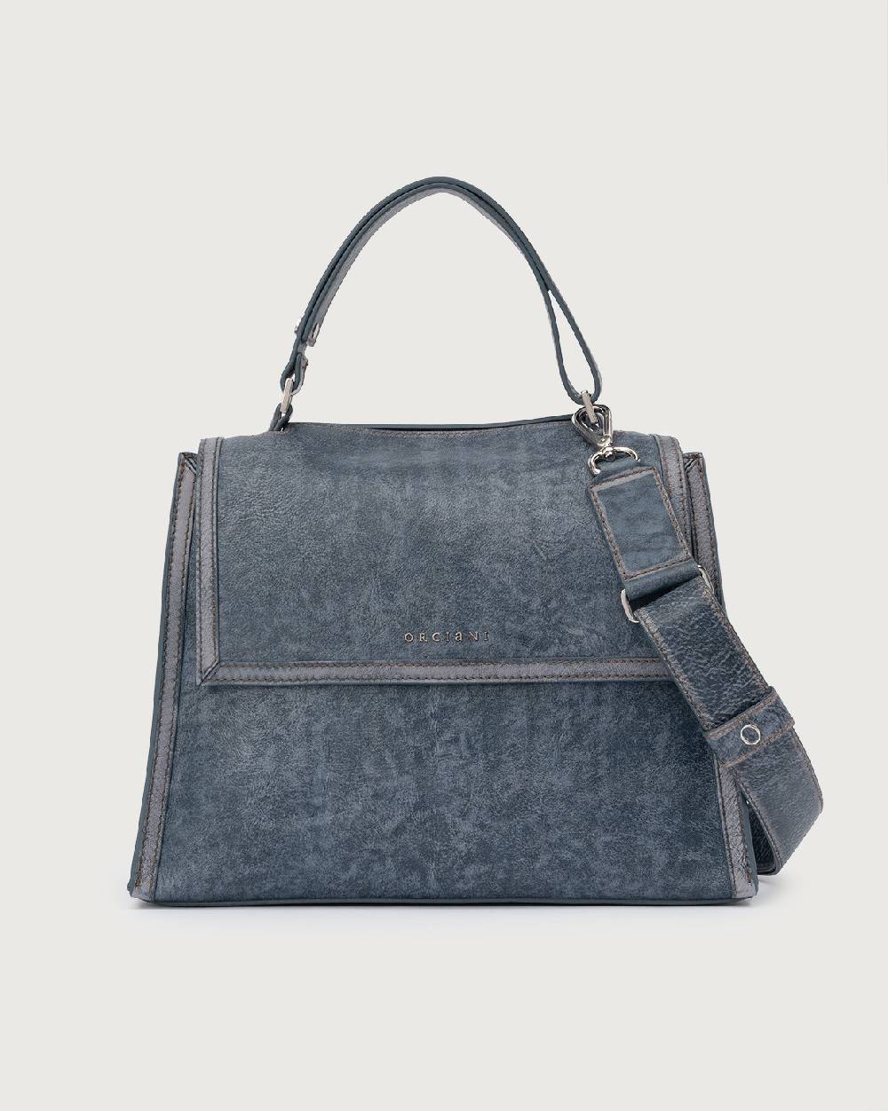 Orciani Sveva Delavè Medium leather handbag with strap Consegna Veloce