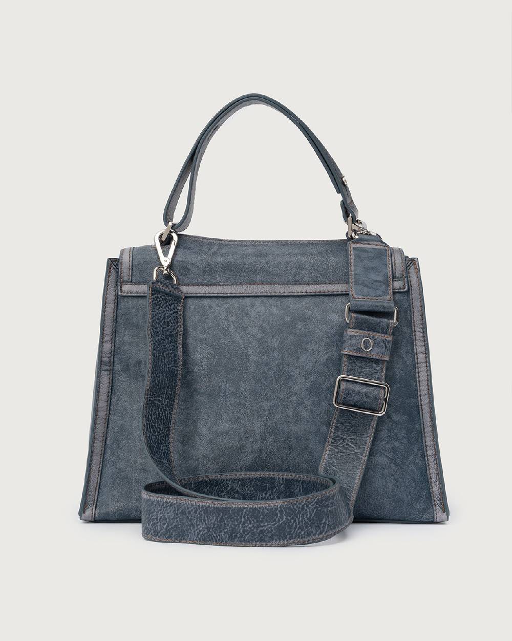 Orciani Sveva Delavè Medium leather handbag with strap Consegna Veloce