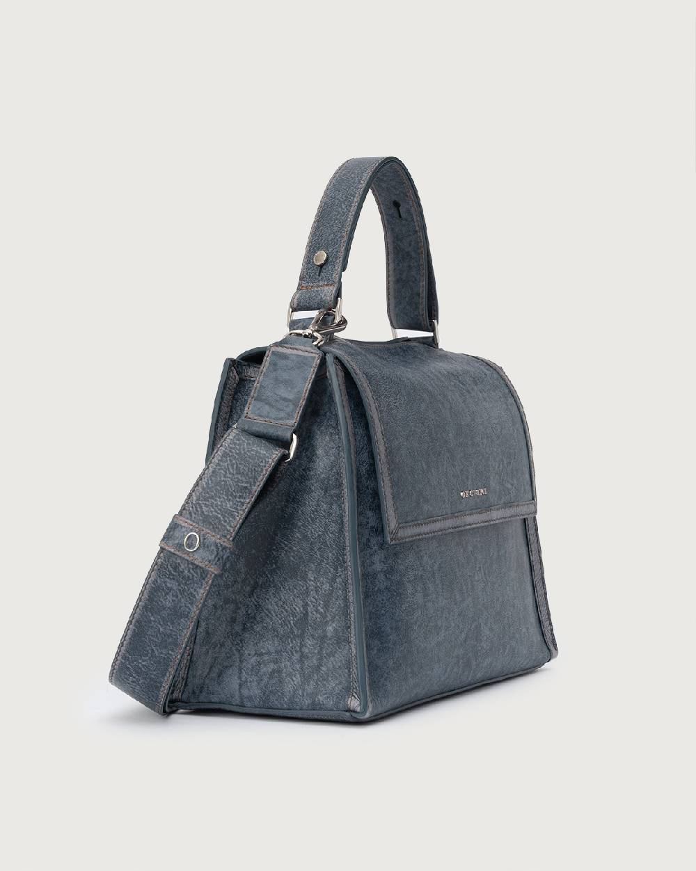 Orciani Sveva Delavè Medium leather handbag with strap Consegna Veloce