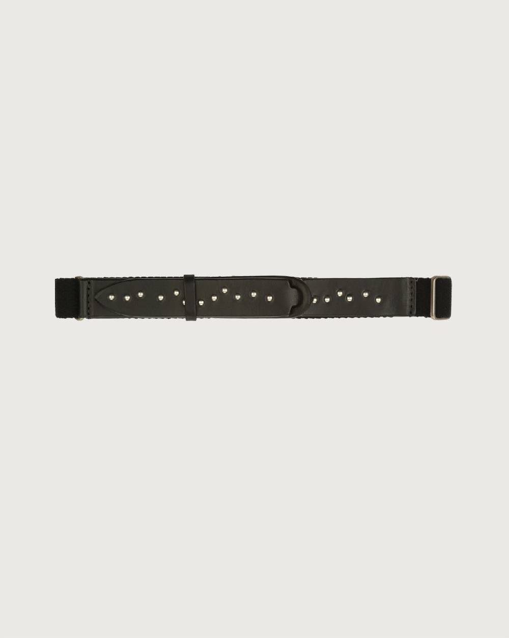 Orciani Cintura Nobuckle Kids Point Metal in cuoio e tessuto Prezzo Ridotto