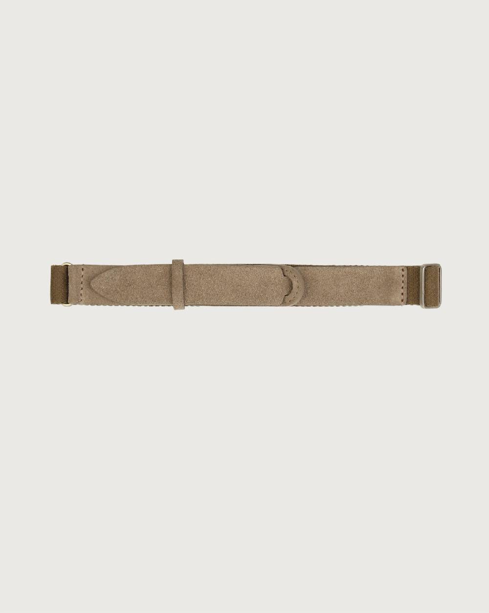 Orciani Cintura Nobuckle Kids Suede in camoscio e tessuto Convenienza