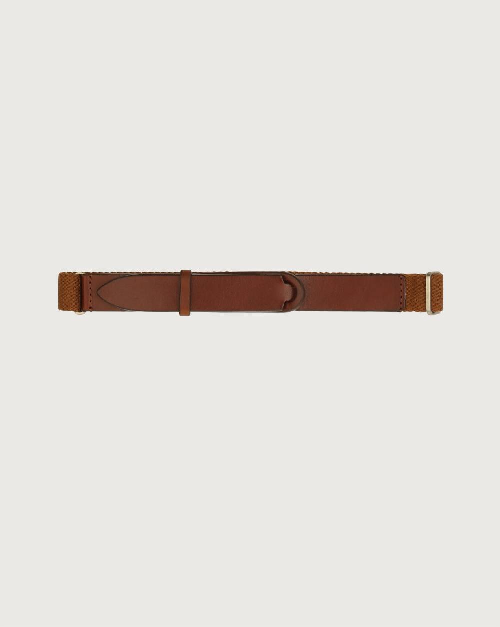 Orciani Cintura Nobuckle Kids Bull in cuoio e tessuto Sconto