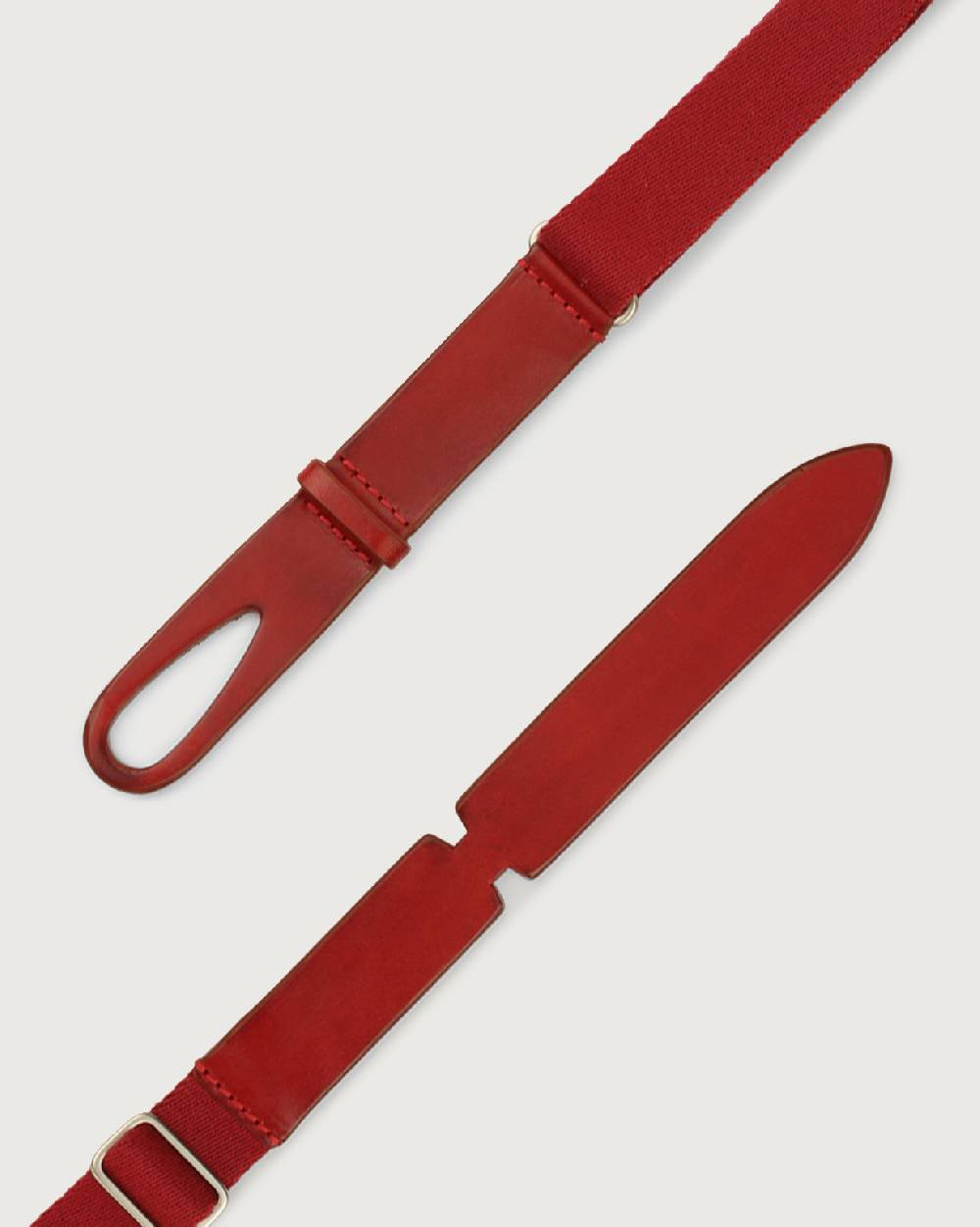 Orciani Cintura Nobuckle Kids Bull in cuoio e tessuto Economico