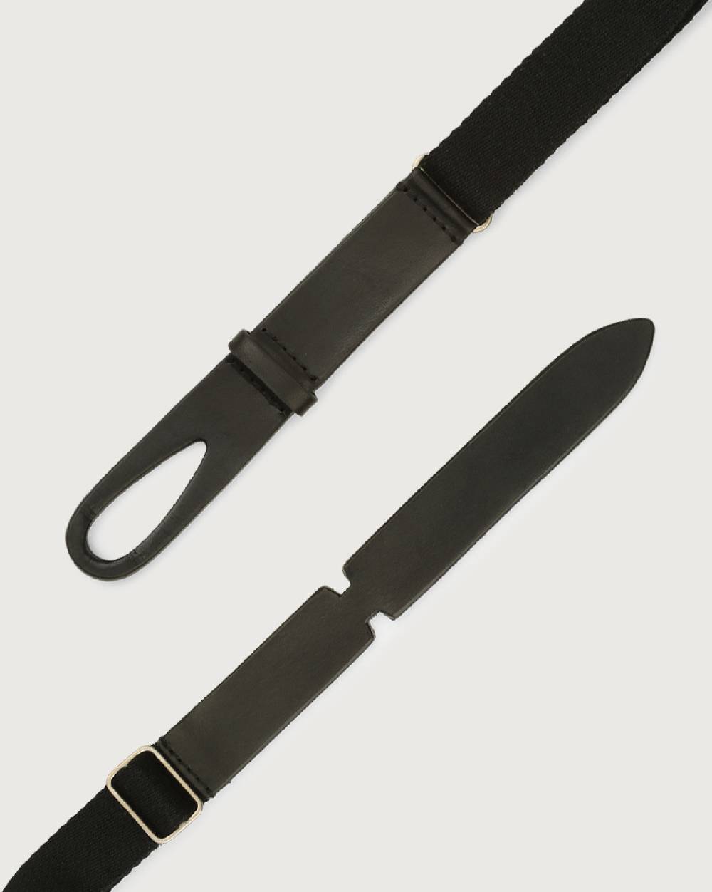 Orciani Cintura Nobuckle Kids Bull in cuoio e tessuto Online