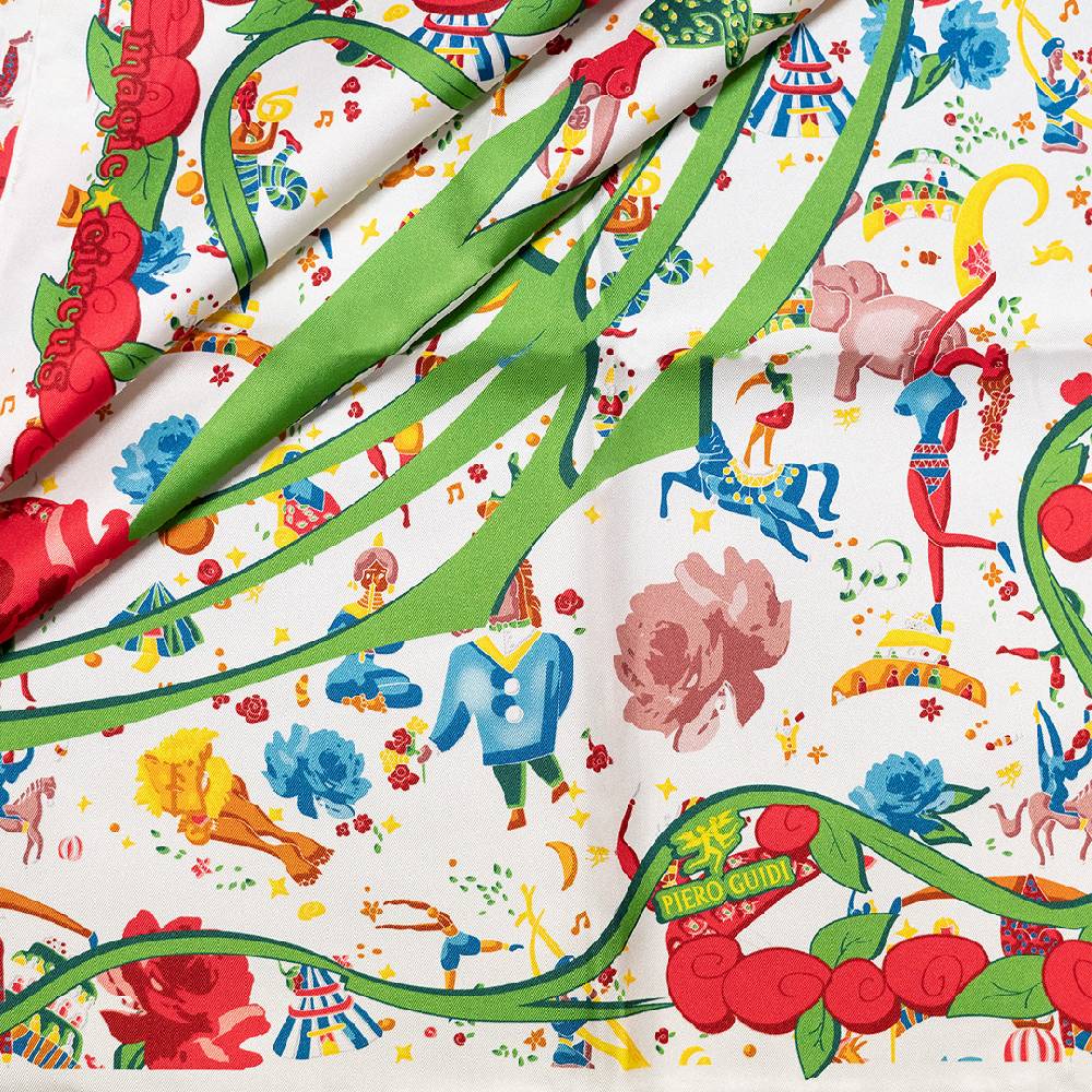 Piero Guidi PIERO GUIDI SILK SCARF "Flower"/ FOULARD IN SETA "Flower" Prezzo Ridotto