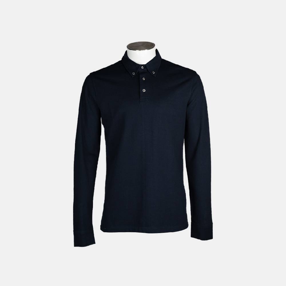 Piero Guidi LineaBold "Metal Botton" Polo Shirt Long Sleeve / Polo manica lunga Offerta