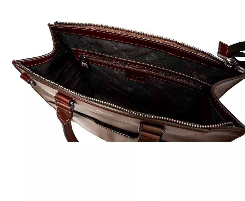 Pineider Florence Shopping Bag in Metro Smooth Vendita Economica