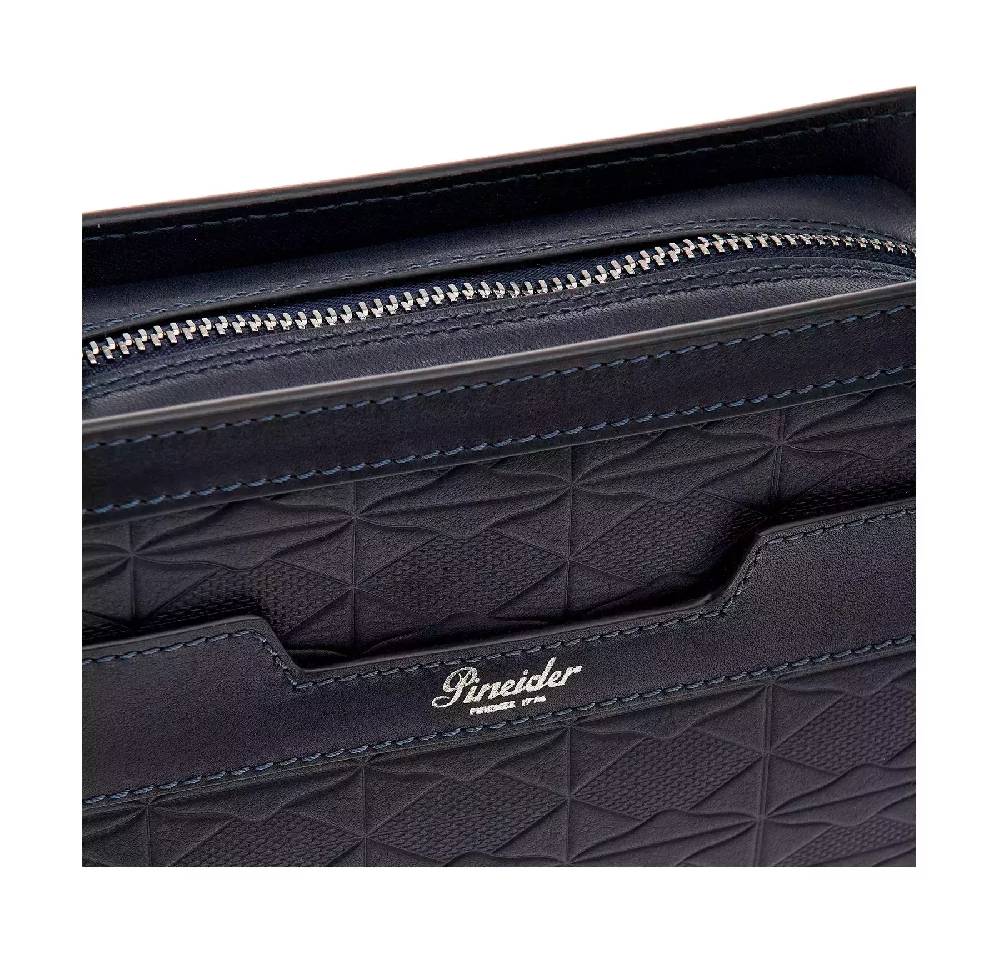 Pineider Odette Crossbody in Embossed Empress Saldi Di Fabbrica